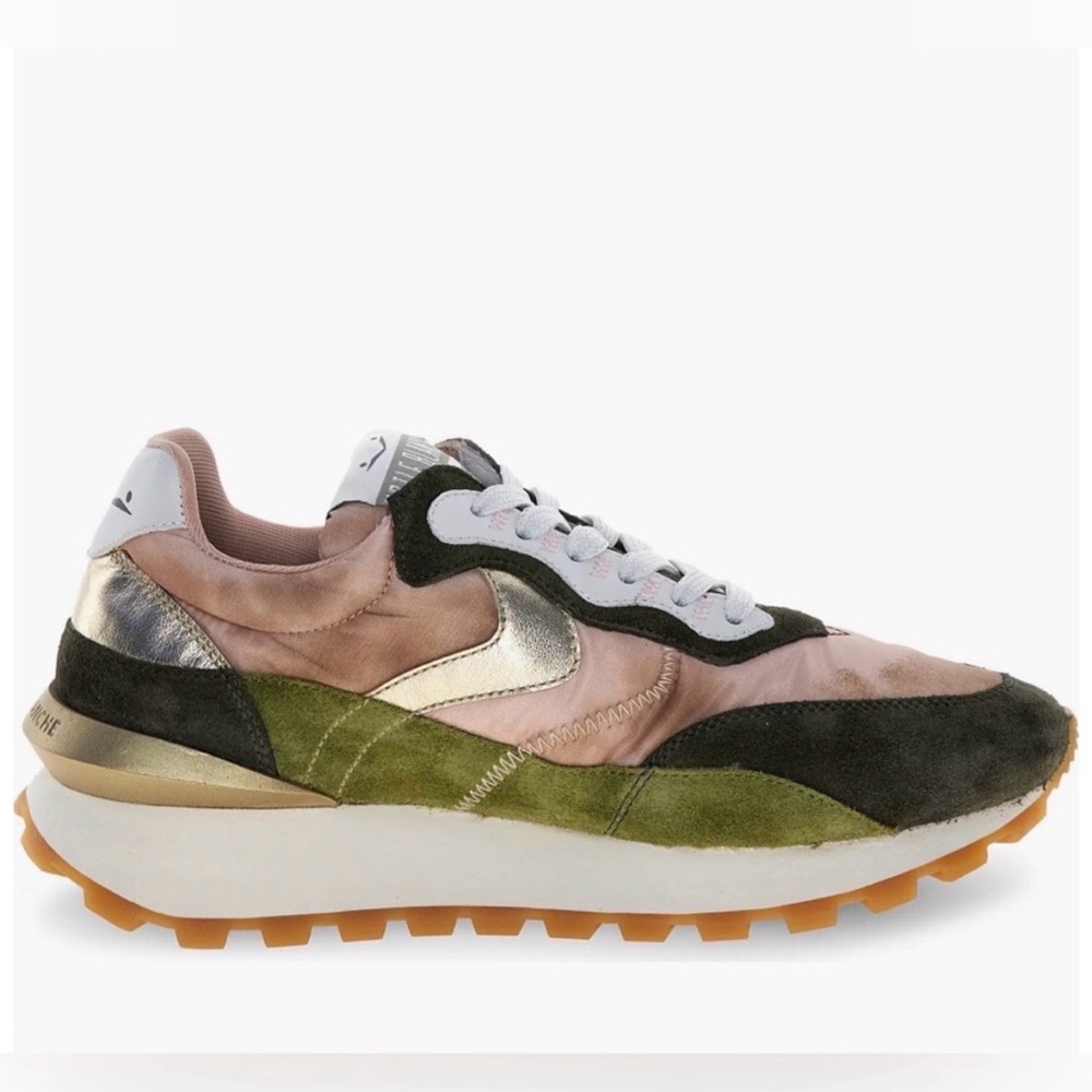VOILE BLANCHE Qwark Hype Sneaker in Army Green - Picture 4 of 15